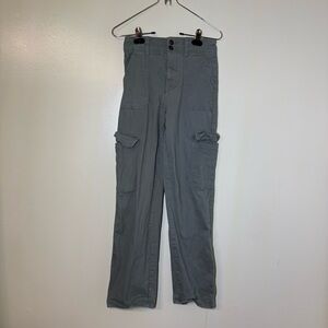 Re Generation Women's Relaxed Pewter Green Cargo Pants